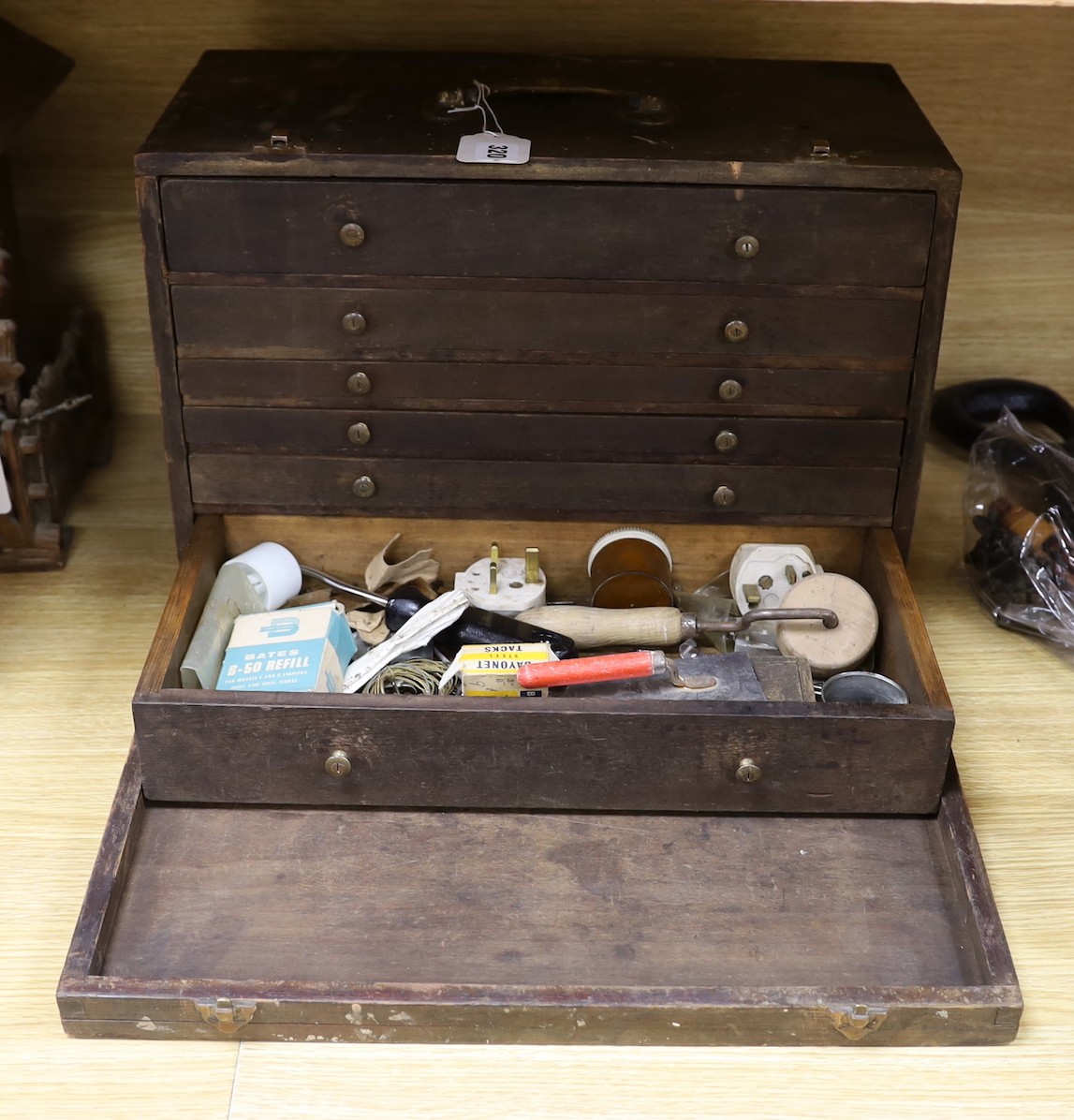A 6 drawer tool chest and various tools